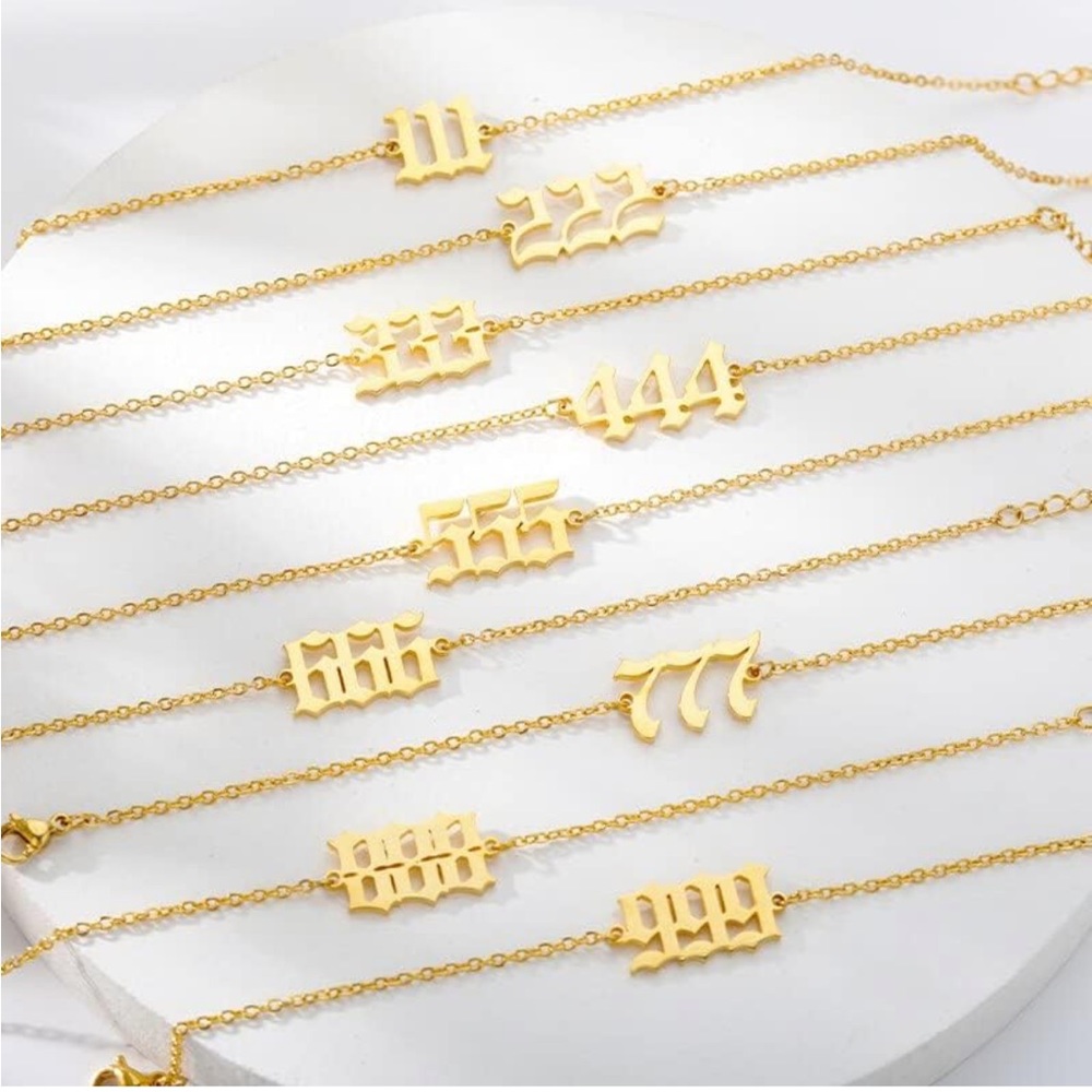 ✨🔮 888 Mystic Gypsy 18kp Gold Numeric Anklet 🔮✨ 1 LEFT!!! - Picture 5 of 9